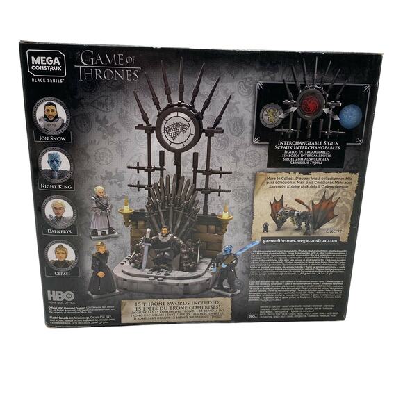 Mega Construx Game Of Thrones The Iron Throne New In Box Sealed - Picture 2 of 2